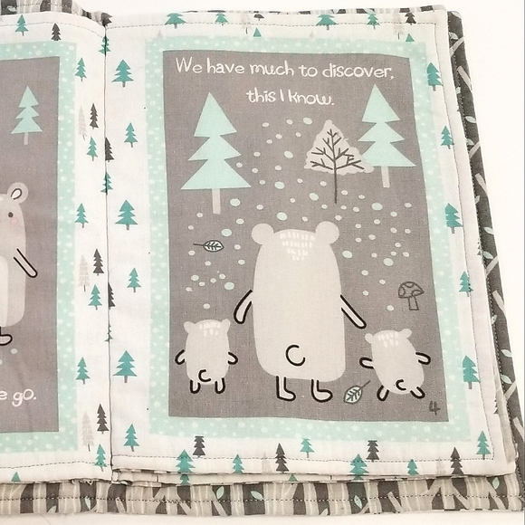 Rene Rofe 'Walk in the Woods' Cloth/Fabric Picture Book- 10 pages - Picture 5 of 6